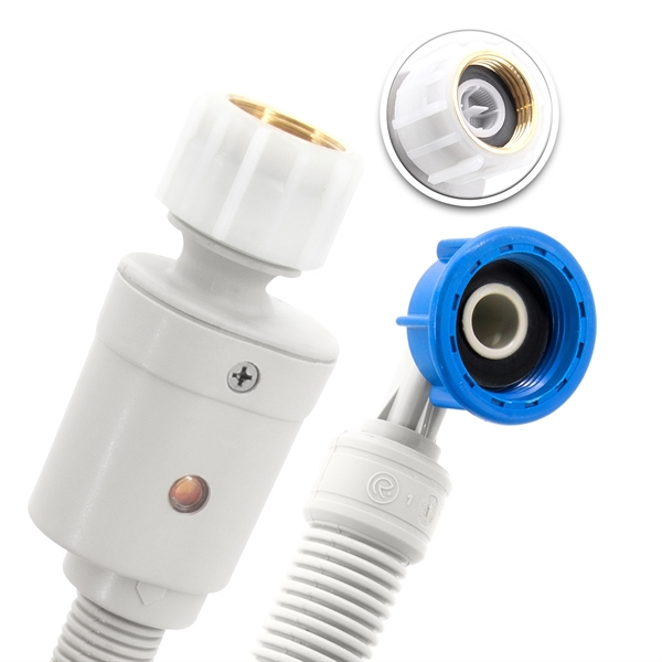 5m Aquastop-Schlauch, 3/4"ÜM x 3/4"ÜM mit Bogen, Zulaufschlauch für die Waschmaschine